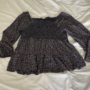 1X Smocked Off Shoulder Top